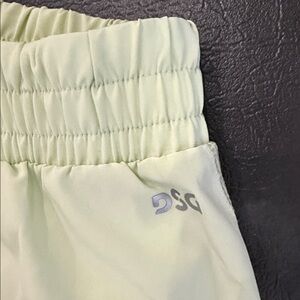 DSG Girls Sz L (14) Light Celery Green Athletic Shorts with Elastic Waistband